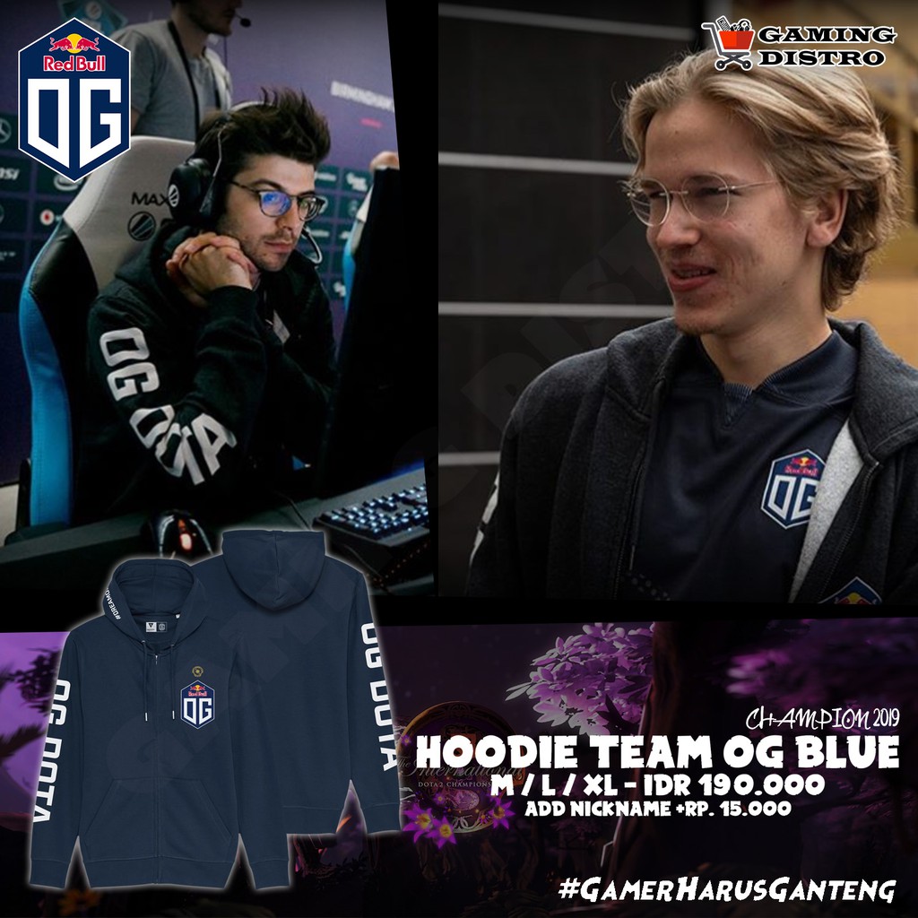 Hoodie Team OG Champions Blue - Hoodie Team OG Champion Biru