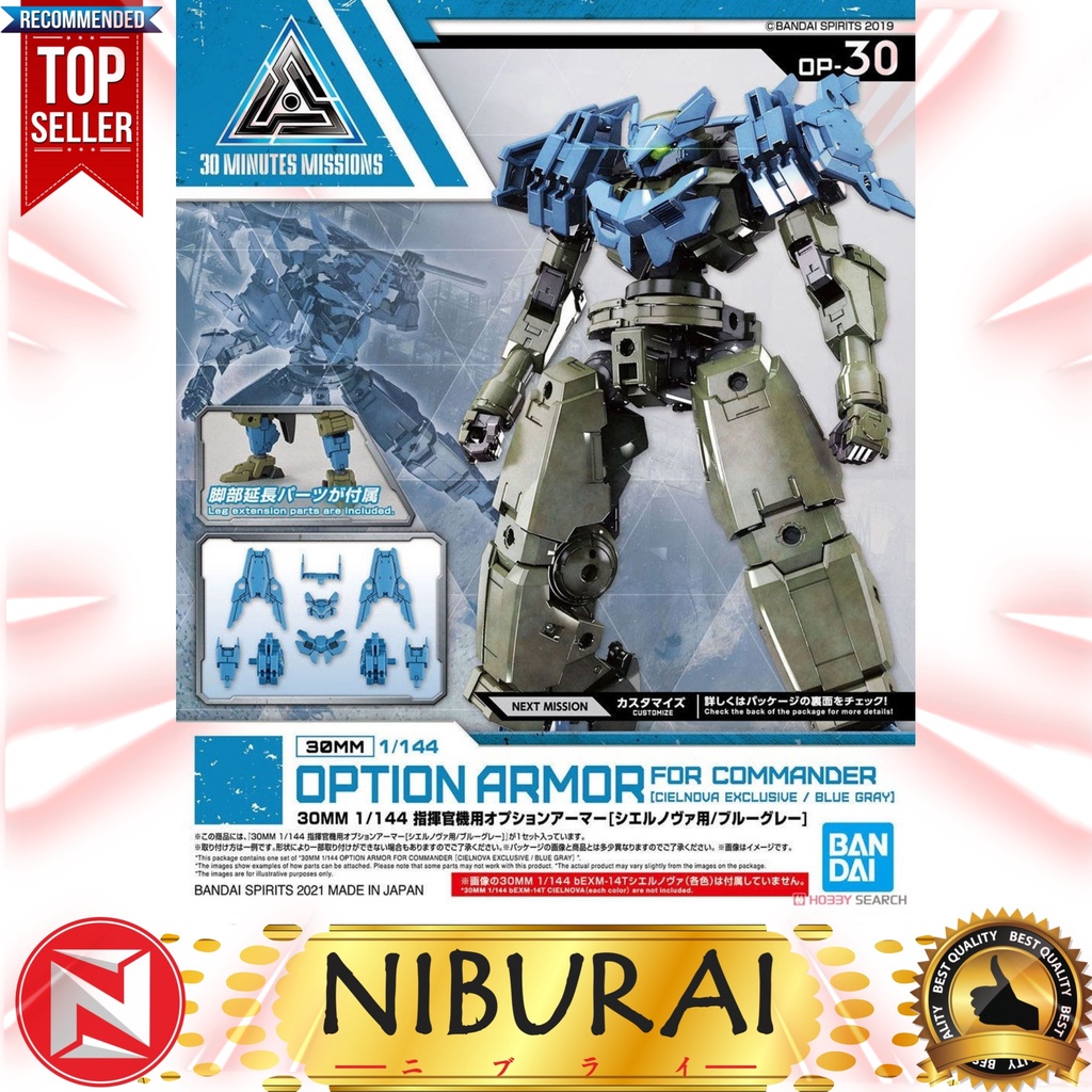 30MM Option Armor For Commander Cielnova Exclusive Blue Gray