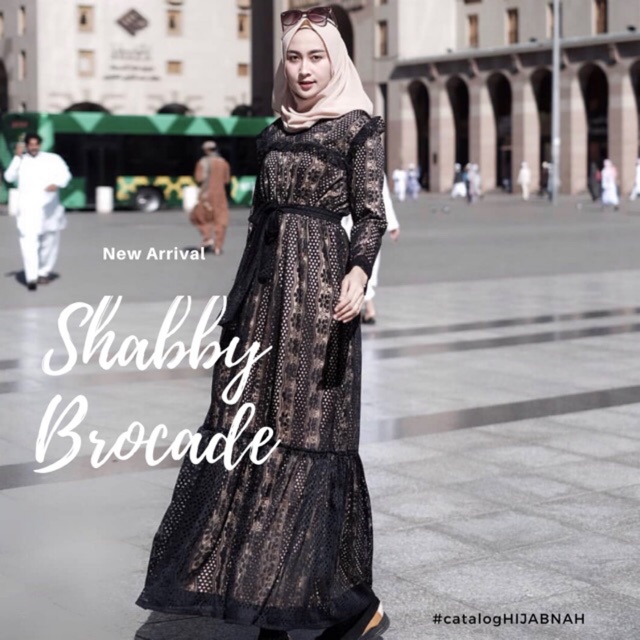 HIJABNAH SHABBY BROCADE LD 110CM REALPICT