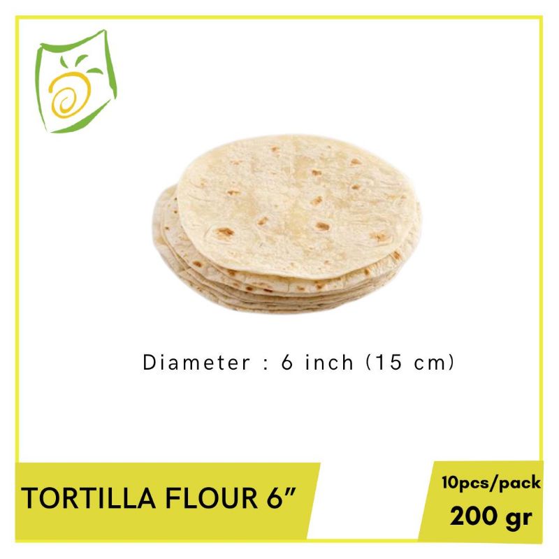 

Tortilla Flour 6inch - Kulit Kebab