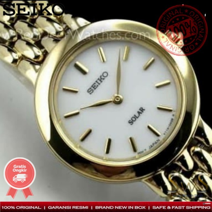 Seiko Solar SUP022 P1 SUP022P1 Original Jam Tangan Wanita