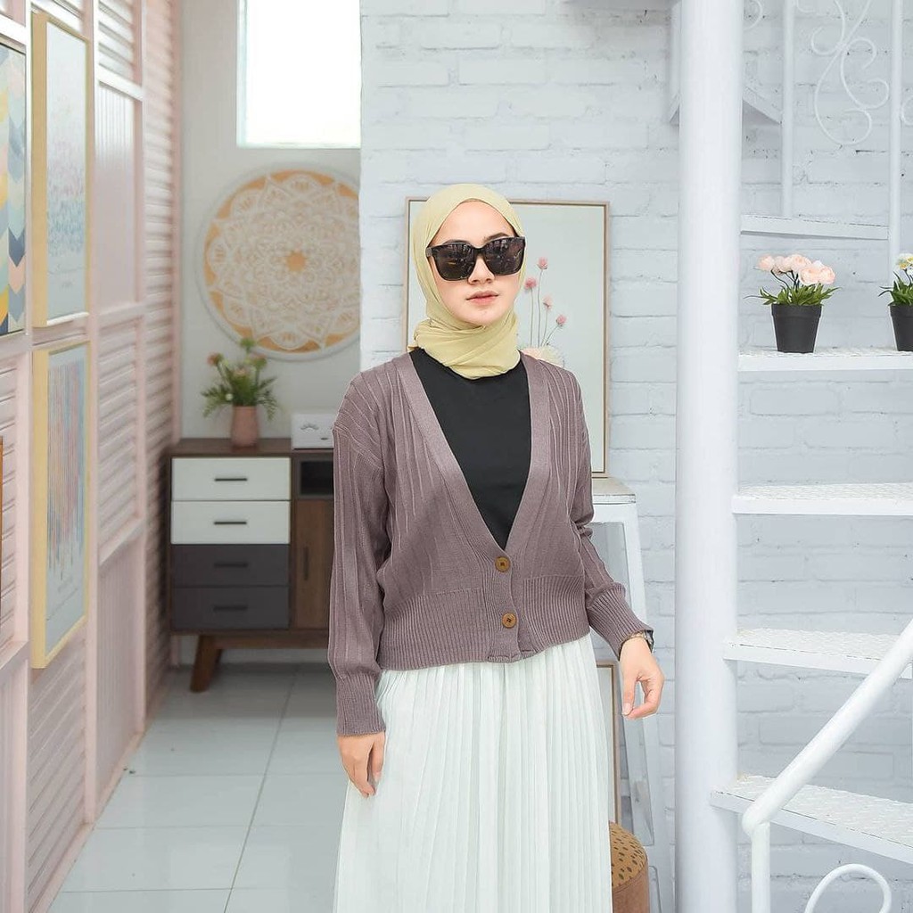 Nara Grosir - Zizi Outer l Sweater Polos l Sweater Pria dan Wanita