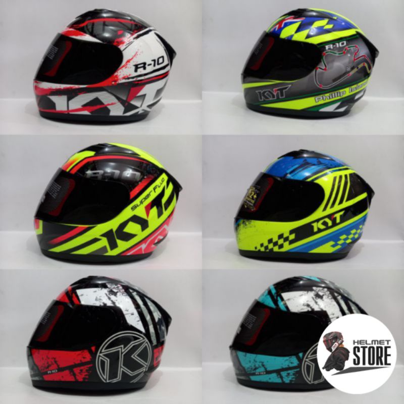 Helm KYT R10 SERI 2 - SERI  3 - SERI 4 Full face