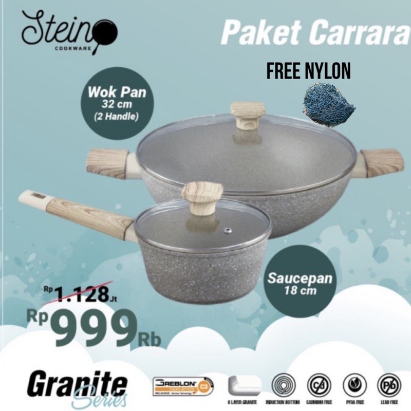 Paket Carrara Steincookware