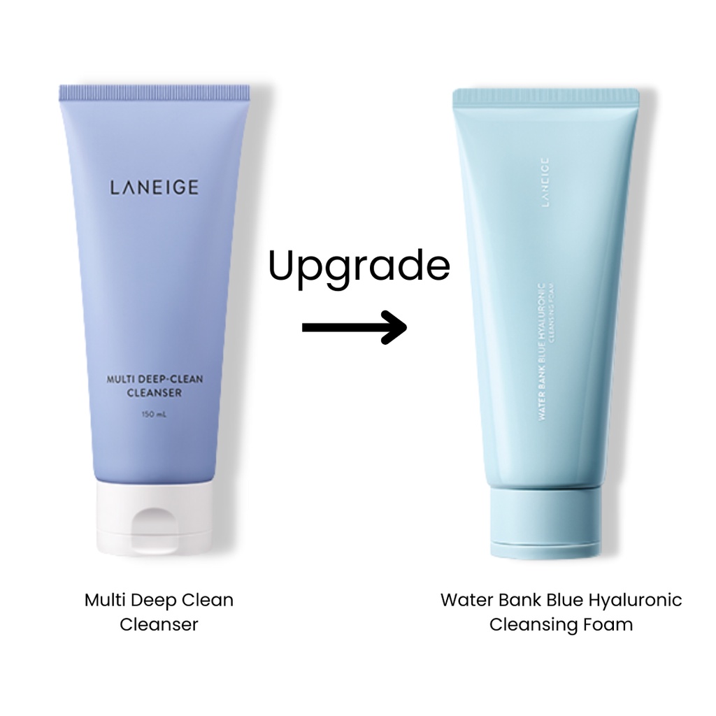 Jual Laneige Water Bank Blue Hyaluronic Cleansing Foam 150g | Shopee ...