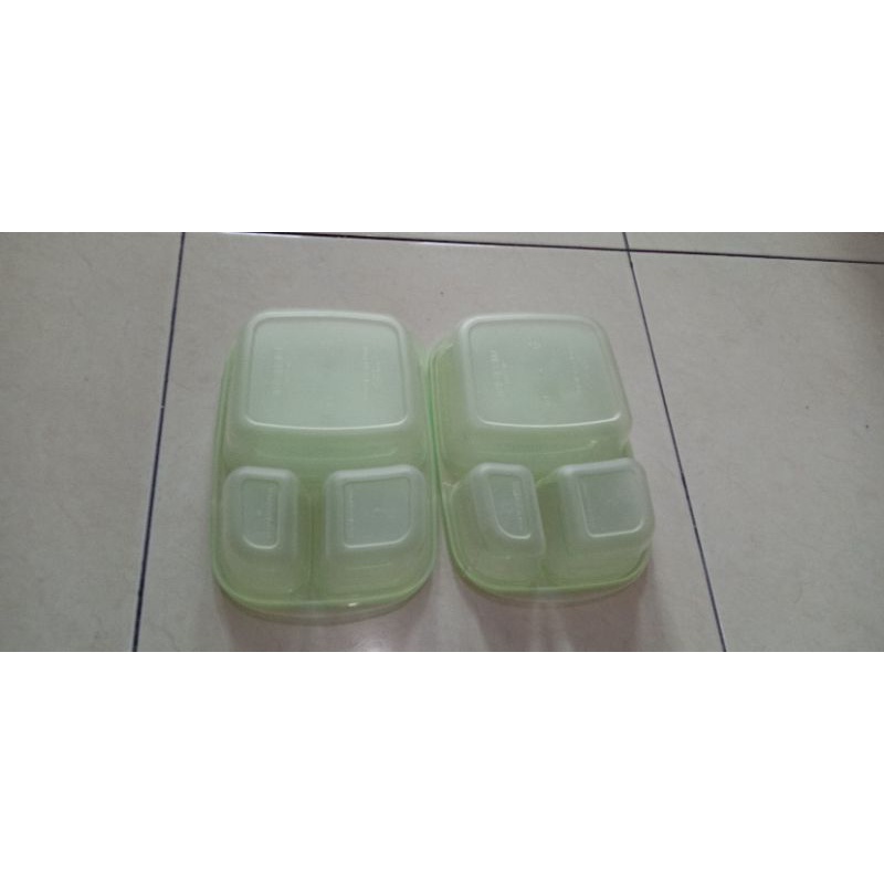 Tempat Makan 3 Sekat / Lunch Box EZ-Lock Original dari Lock n Lock