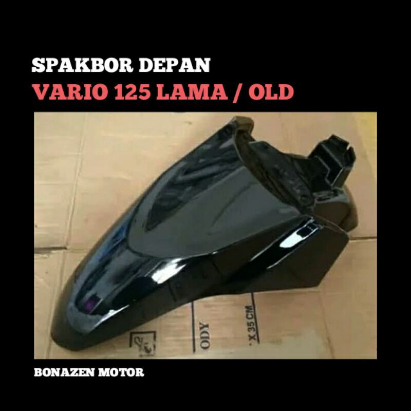 Spakbor Depan Vario 125 Old - Lama / Cover Body Motor Hitam / Geronimo