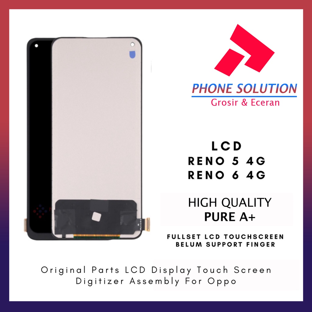 LCD Oppo Reno 5 4G / LCD Oppo Reno 6 4G 100% Original Fullset Touchscreen // Supplier LCD Oppo - Garansi 1 Bulan