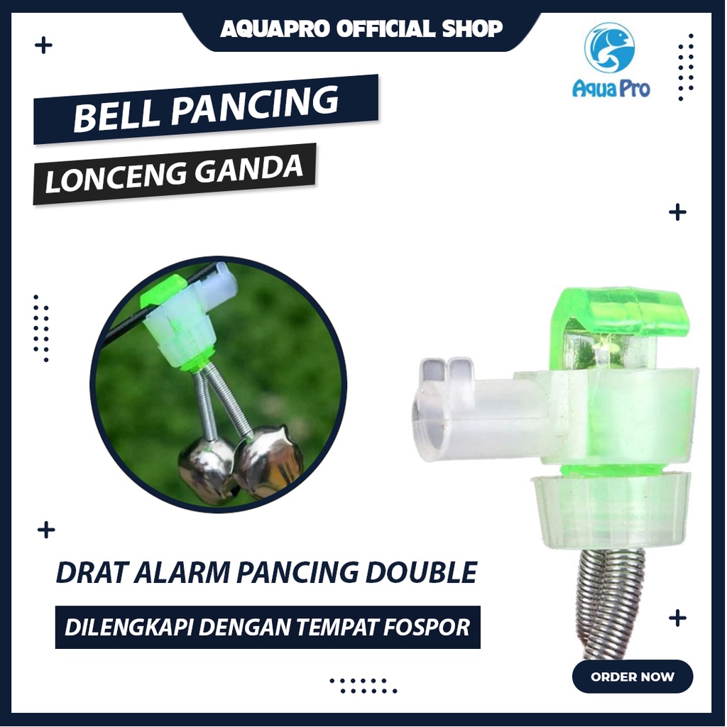 Aquapro Bel Joran Kerincingan Jepit dengan Drat Loceng Double Terlaris