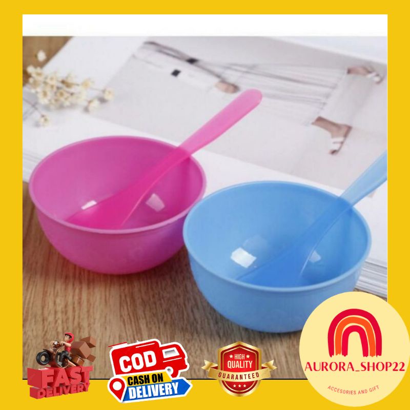 [COD] Mangkuk Masker Spatula 2 in 1 / Mangkuk Masker Set