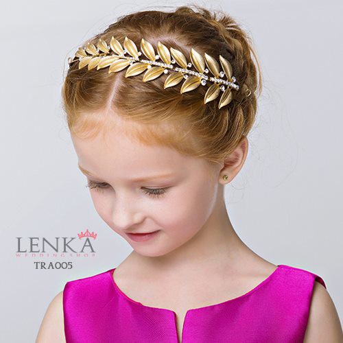 Tiara Rambut Pesta Emas Anak Lenka  - TRA005