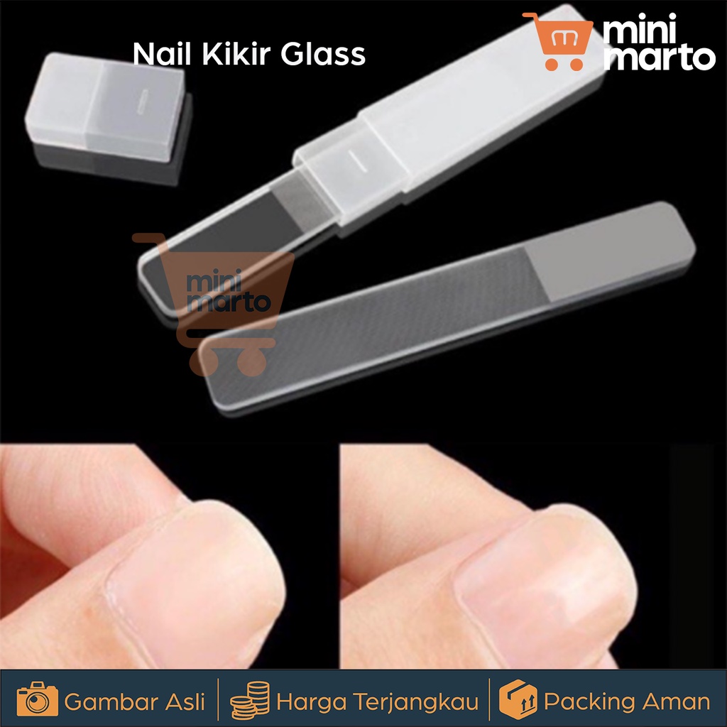 Kikir Kuku Glass Nail File Untuk Manicure Pedicure Shinner Glass Nail - Minimarto