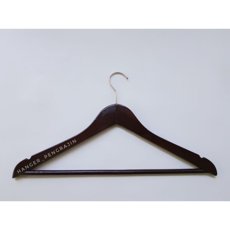 HANGER BAJU KAYU DEWASA HITAM PALANG