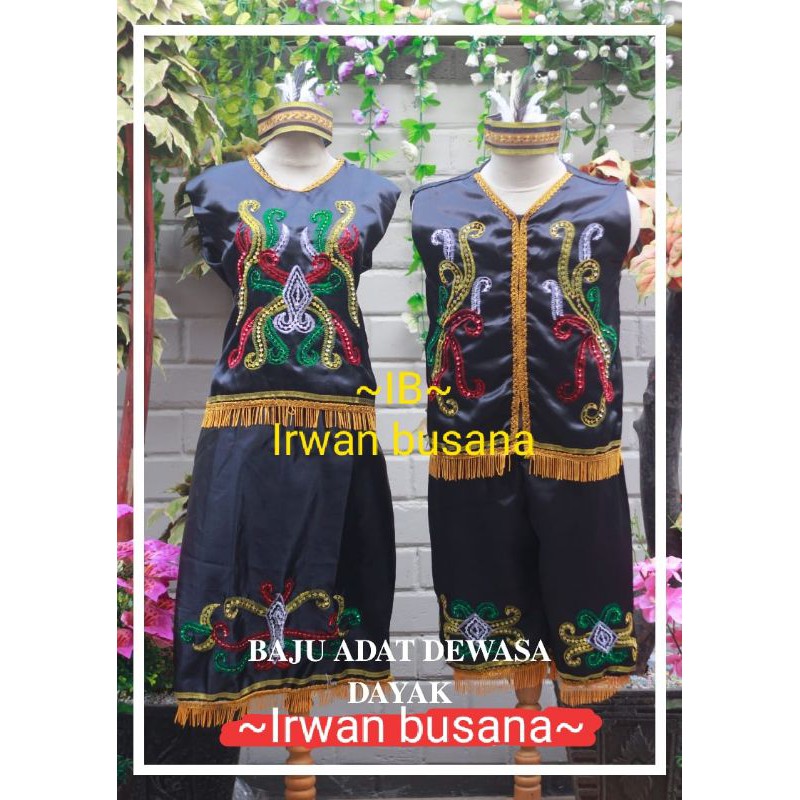 Baju adat dayak//  baju adat kalimantan timur dewasa