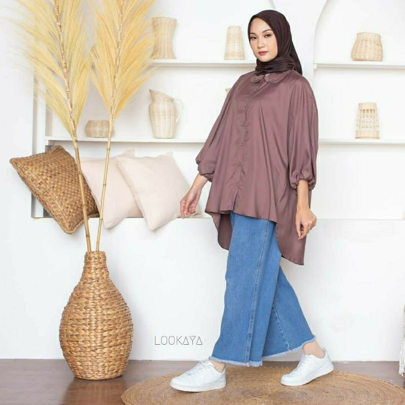 Biiu Kemeja Atasan Wanita Oversize