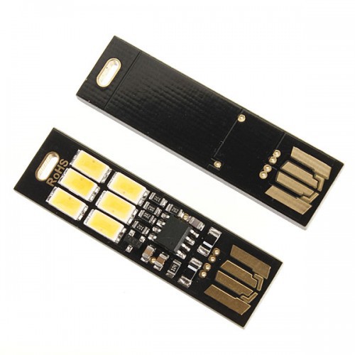 Lampu LED Mini USB 1W 50LM 6000K Cool White - OMLL21BK Black