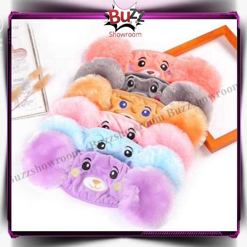 Earmuff mask masker mulut telinga anak import karakter panda winter