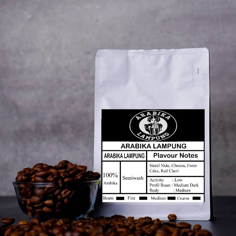 

Kopi Arabika Lampung Single Origin Berat 150 Gram Biji / Bubuk