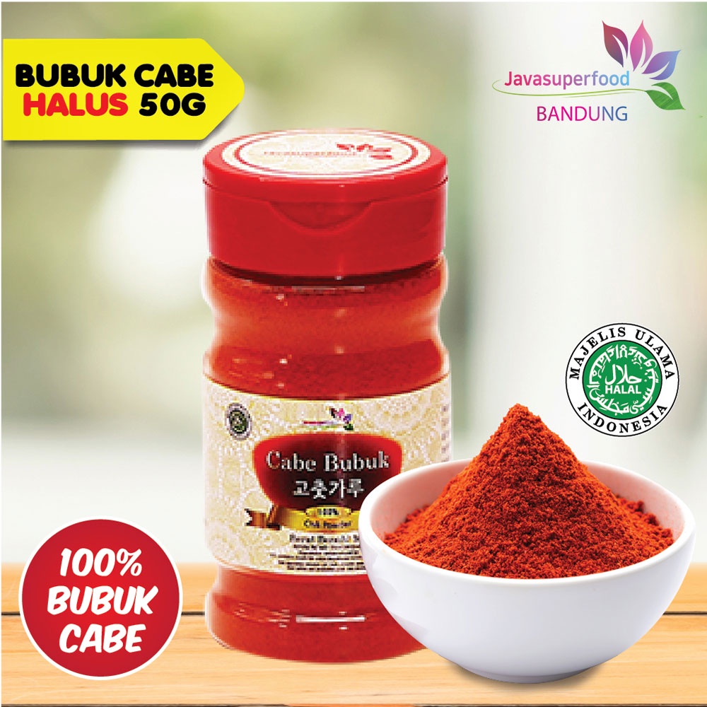 

BUBUK CABE / CHILI POWDER KOREA BOTOL 50 GRAM HALUS