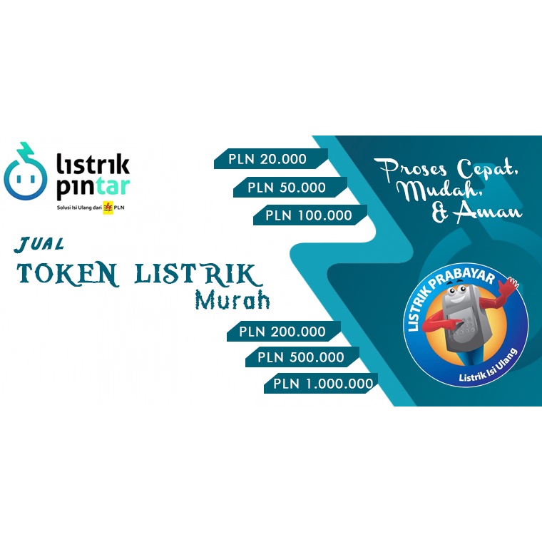 PROMO Listrik Isi Ulang / Token Listrik Murah /Pulsa Listrik PLN
