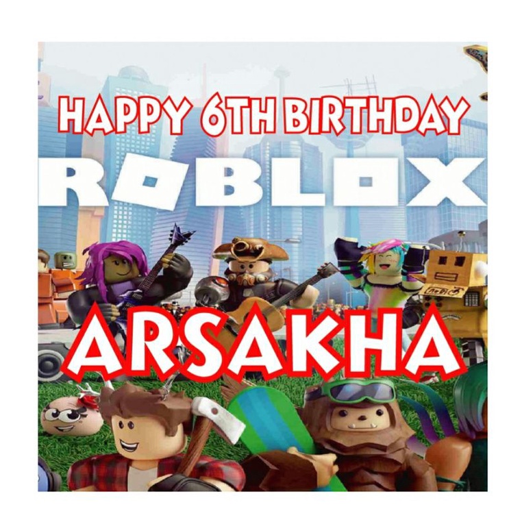 

[Bisa COD] sticker roblox custom nama isi 30pcs ukuran 7x7