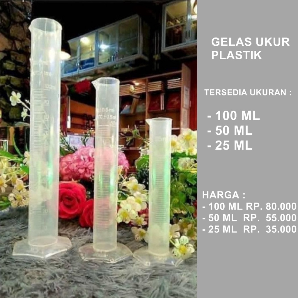GELAS UKUR PLASTIK / GELAS TAKARAN PARFUM