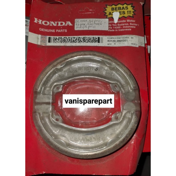 Kampas Rem Belakang Tromol Gl Pro Neotech Gl Max Tiger Max Neotech Gl Pro Cdi ORIGINAL HONDA