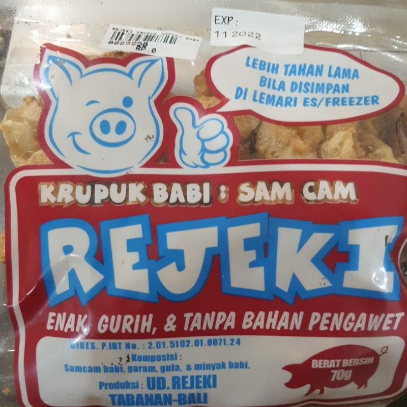 

krupuk samcan Bali Rejeki krupuk non halal