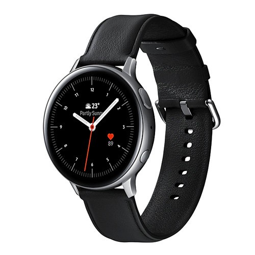 Samsung Watch Active 2 44mm Stailess Silver Strap Black