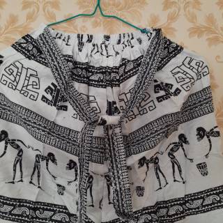  Celana  batik  panjang kulot  cocok untuk tidur motif asmat 