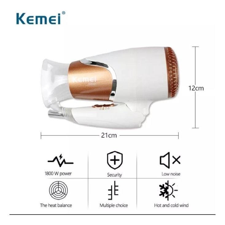 Professional Hair Dryer Pengering Rambut Foldable Hairdryer