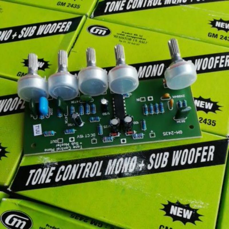 TONE CONTROL MONO GM 2435 PLUS SUBWOOFER HIJAU