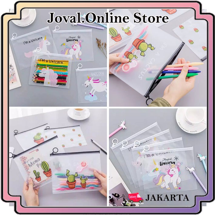 

TEMPAT PENSIL UNICORN KAKTUS / FOLDER A5 UNICORN / POUCH KOSMETIK UNICORN KAKTUS