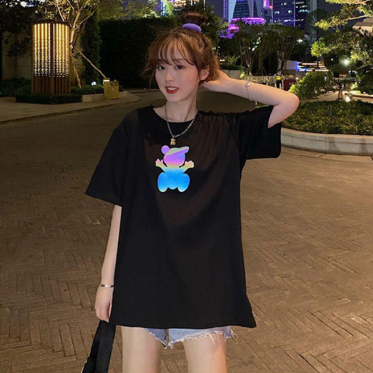 Ready KAOS WANITA OVERSIZE LITTLE BEAR | OVERSIZE LILAC BEAR | TSHIRT WANITA 