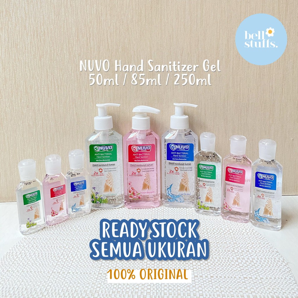 Nuvo Hand Sanitizer 50ml 85ml 250ml Shopee Indonesia