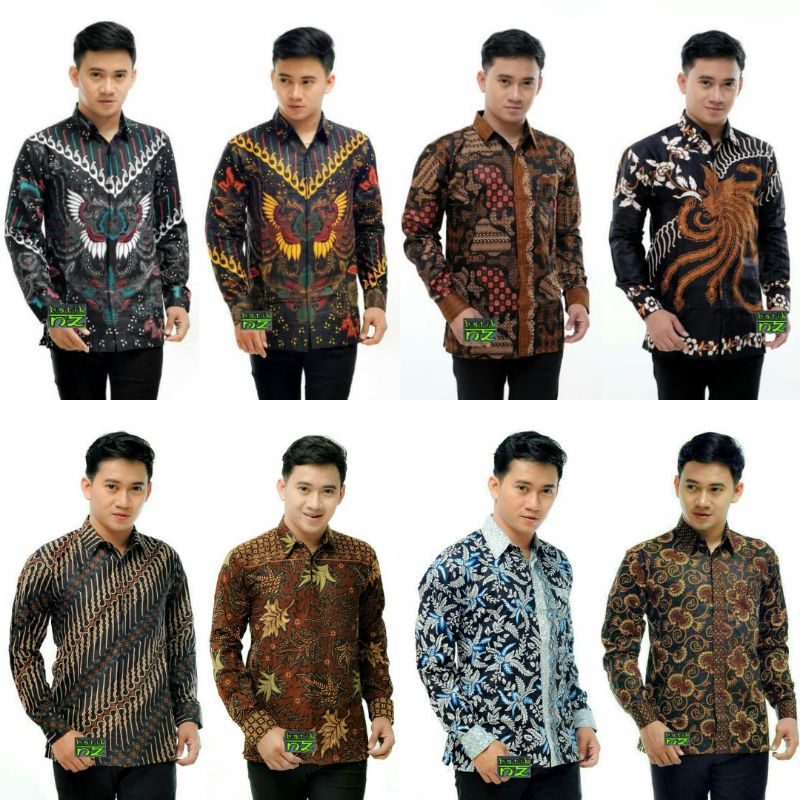 KEMEJA BATIK LENGAN PANJANG size S M L XL XXL XXXL