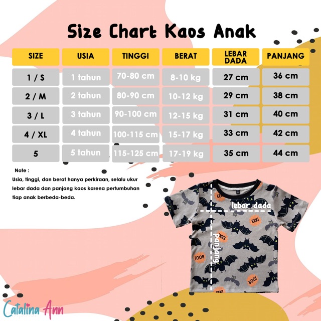 Kaos Anak Motif