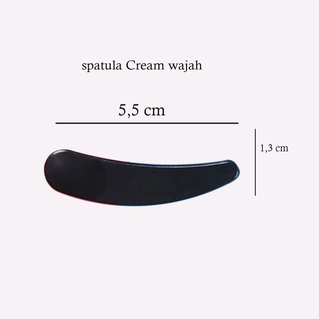 Spatula Cream dan Masker Mini Lengkung - 5.5 x 1.3cm