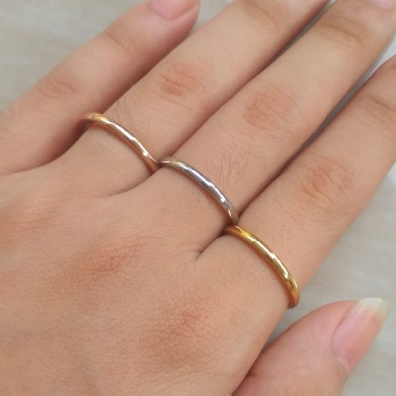 CINCIN TITANIUM 1SET ISI 3PC GOLD SILVER ROSEGOLD