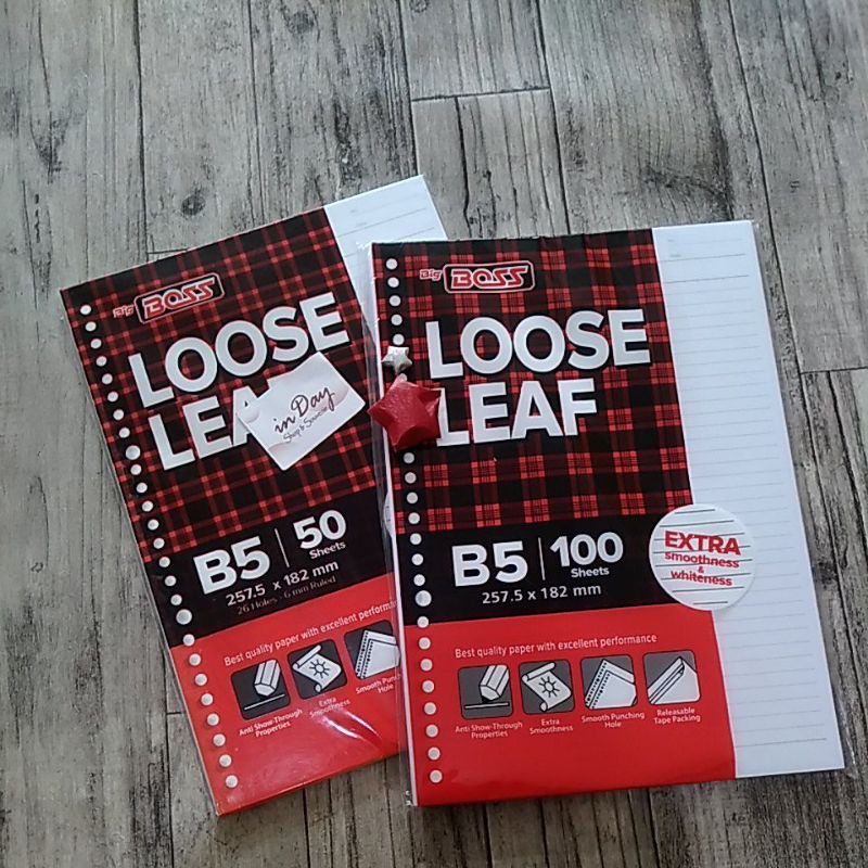 Kertas Binder /Loose Leaf A5 | INDAY SHOP