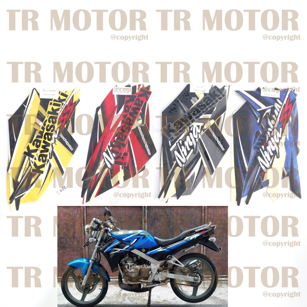 Stiker Motor Ninja SS 2012 Sticker Striping Lis Full Set Motor