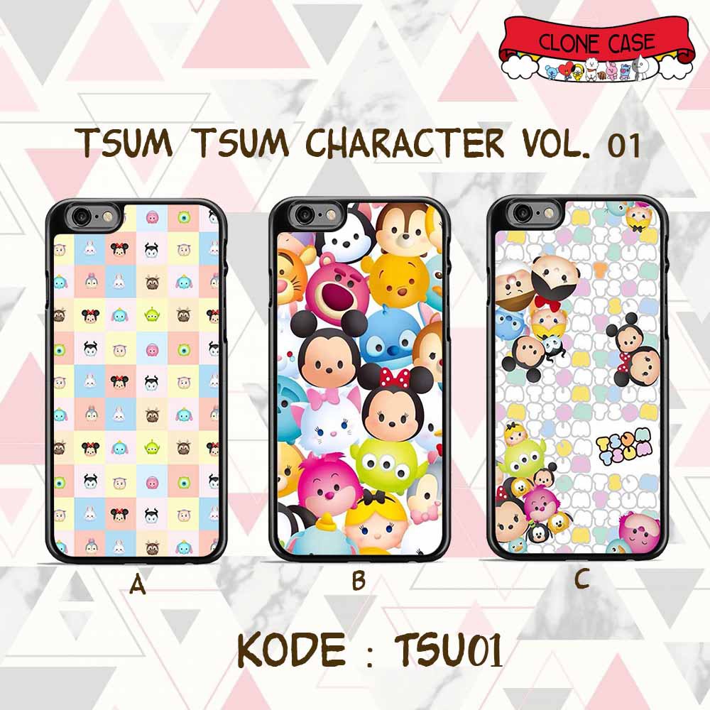 Jual Tsum Tsum Character - Custom Case - Hardcase Black | Shopee Indonesia