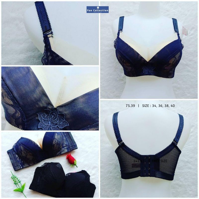 Bra/Bh Push Up Mei Li Mei 1268/Bh Berkawat Busa Tebal/Bh Kancing 4/Bh Murah/Bh Import/Push Up Bra