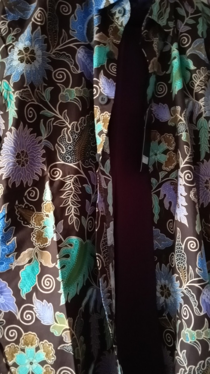 Odza Kemeja Batik Pria Slim Fit Baju Lengan Pendek Kemeja Slim Fit Batik Solo