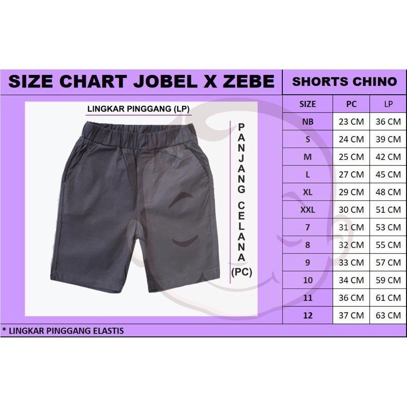 kazel jobel short chino unisex