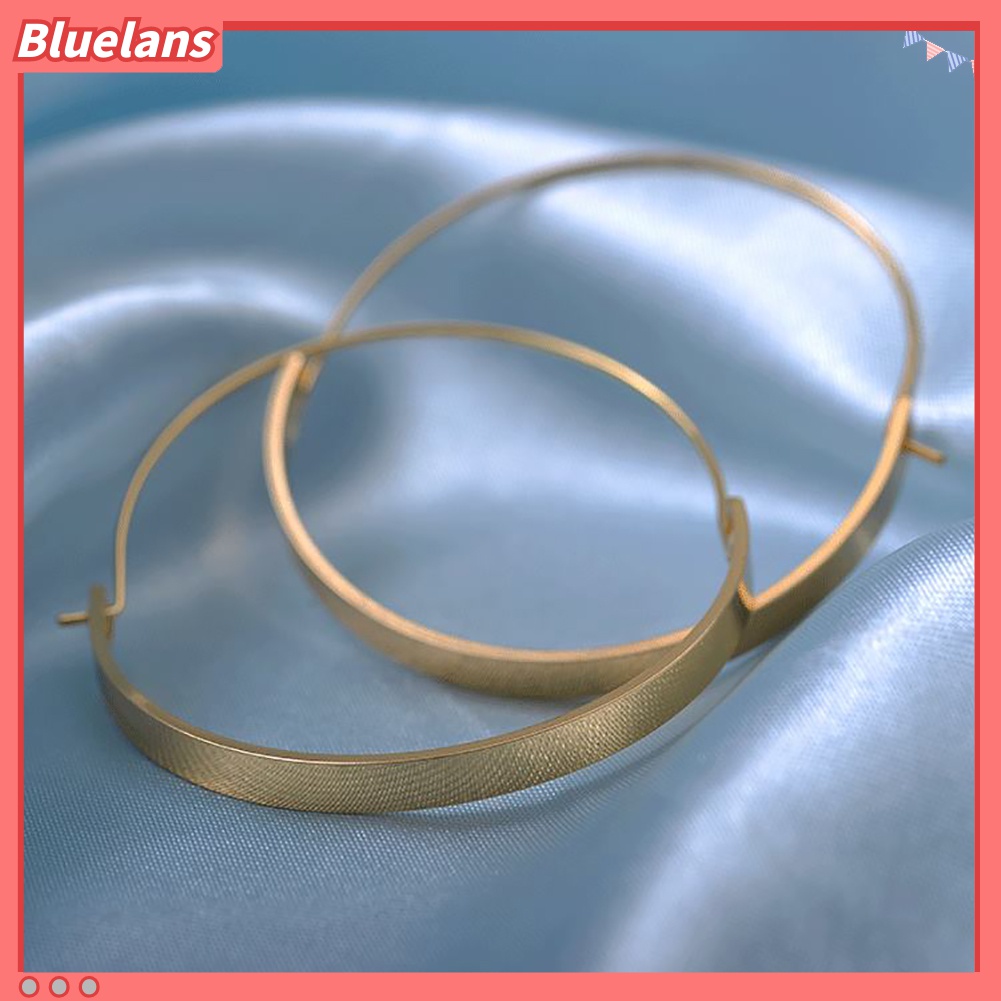 Anting Hoop Irregular Bahan Alloy Untuk Wanita