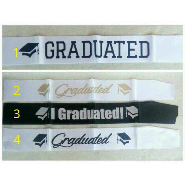 Sash / selempang graduation / wisuda / sarjana