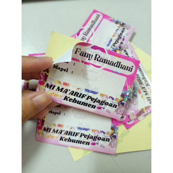 

label mata pelajaran isi 36pcs