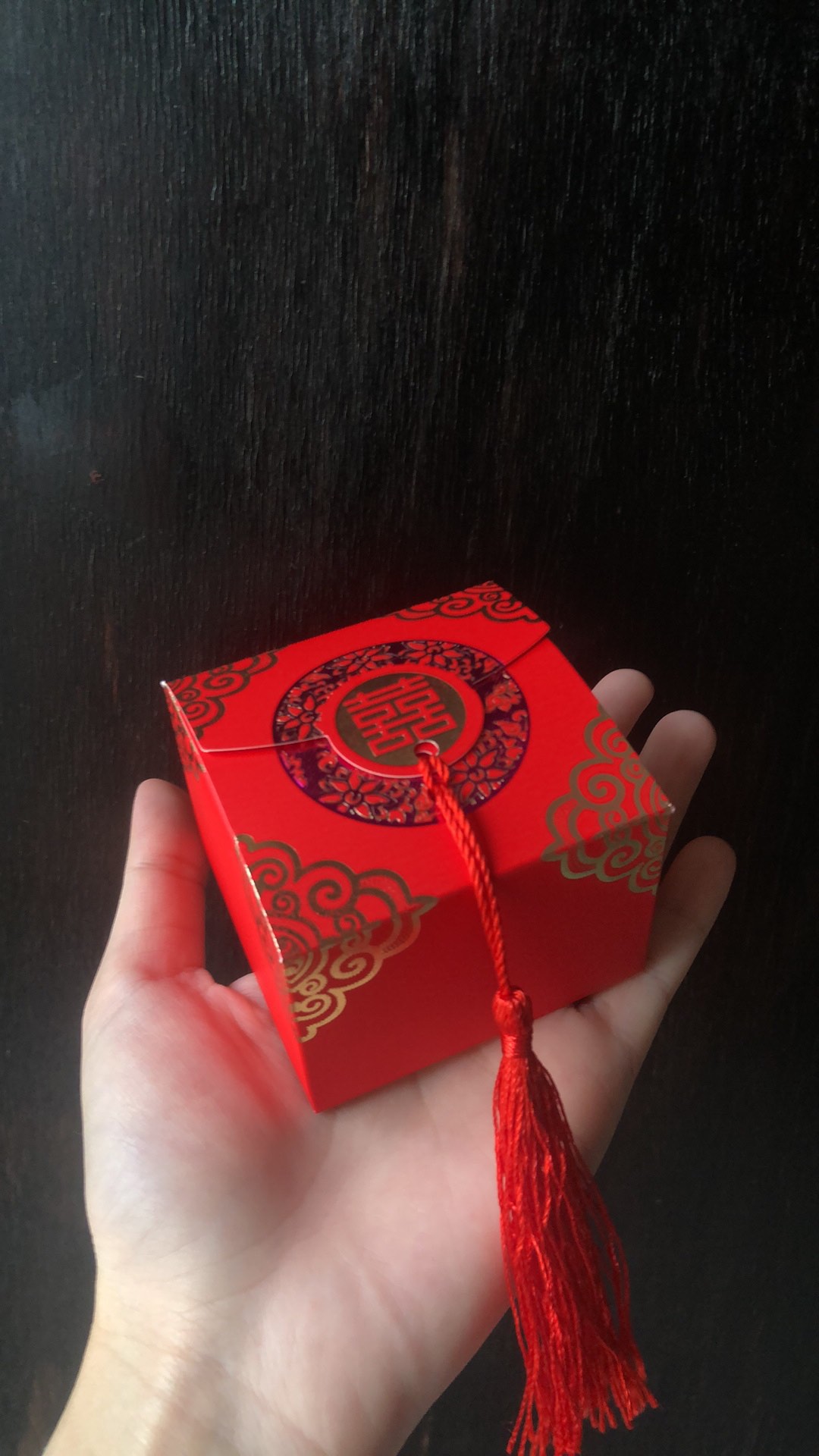Kotak Permen Rumbai / Kotak Permen Wedding / Souvenir Wedding Shuang Xi / Sangjit