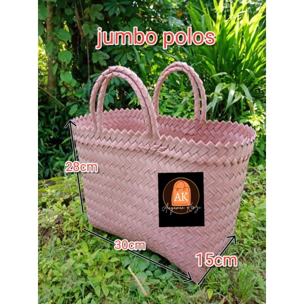 tas anyaman polos jumbo